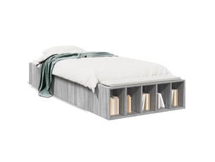 Lit simple 100x200 cm    coloris gris