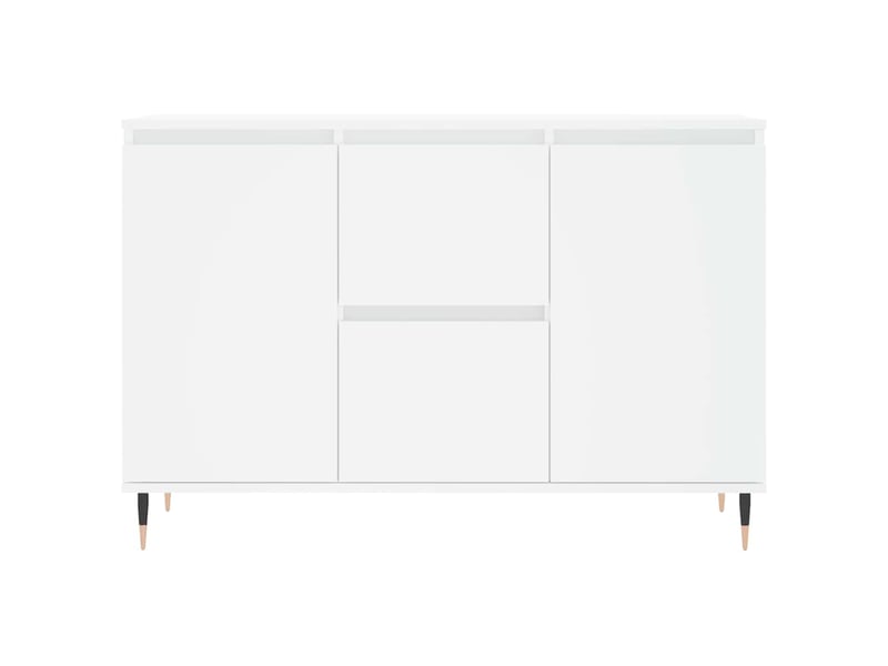 Buffet - bahut - meuble de rangement blanc 101,5x35x70 cm bois d'ingénierie  - Conforama E