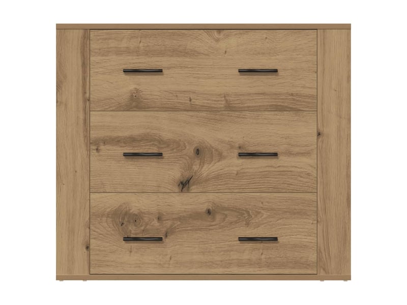  Buffet - bahut - meuble de rangement chêne artisanal 80x33x70 cm bois d'ingénierie  - Conforama E