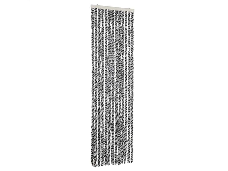  Rideau anti-mouches, moustiquaire gris et noir et blanc 56x200 cm chenille cf43556  - Conforama A