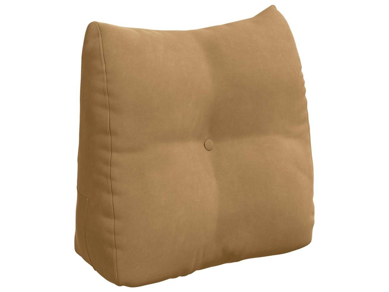  Coussin de dos, coussin de dossier marron 45 x 24 x 50 cm velours cf54808  - Conforama A