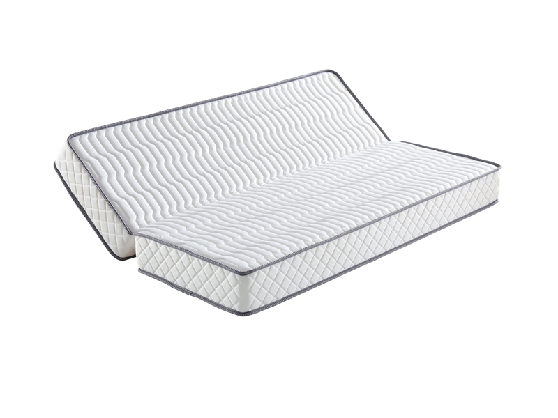 Matelas ferme pour tous clic clac 120x190 x 15 cm + contact avec contact latex sur face hiver - dim assise 60 cm - 5 zones de confort - face été et ame rembourrage 100 % polesther - âme 100 % polyuréthane poli lattex haute résilience - - Conforama A