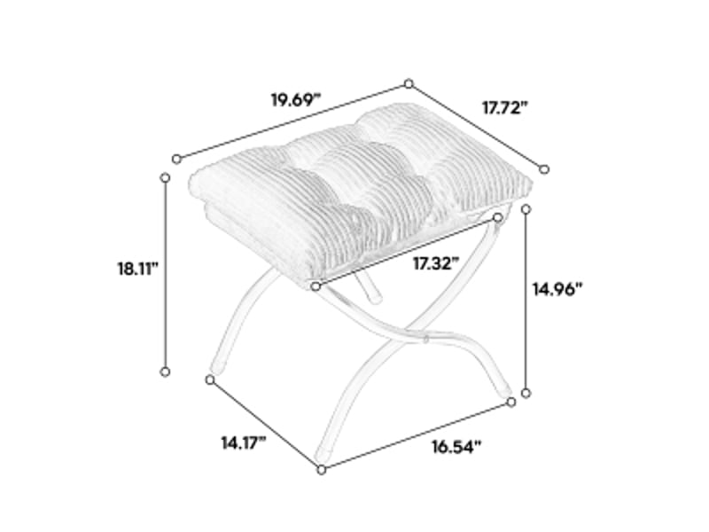 Fauteuil lounge relax avec repose-pieds ottoman en tissu rembourré – chaise paresseuse avec accoudoirs, poche latérale et structure en acier – pour salon, chambre et coin lecture – rose - Conforama C