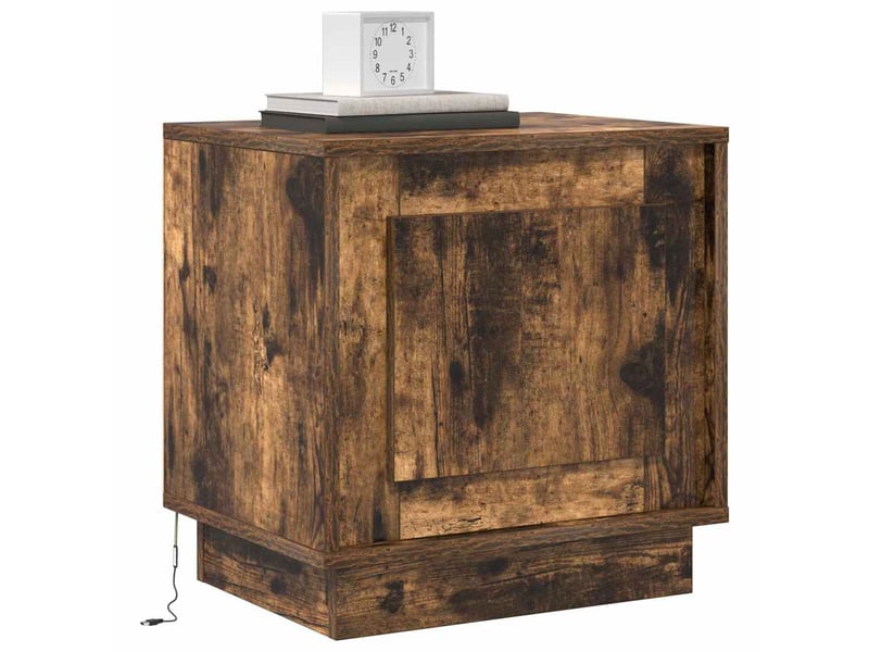 Table de chevet - cabinet de chevet - table de nuit 2 pc chêne fumé 44 x 34,5 x 45 cm - Conforama B