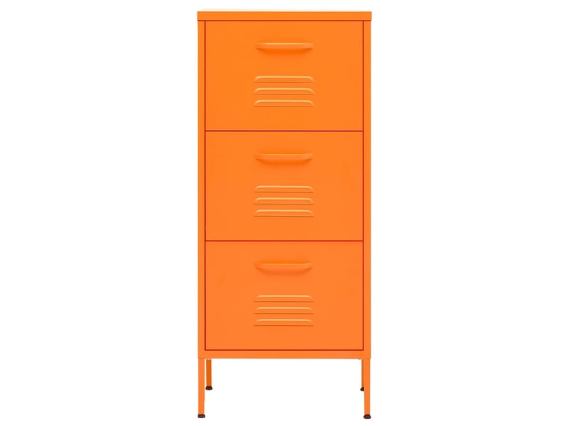  Armoire de rangement, rangement bureau orange 42,5x35x101,5 cm acier shl4352  - Conforama C