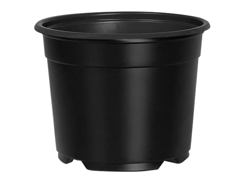  Jardinière - pot à fleurs rond 50 pcs noir ø 10 x 8 cm plastique  - Conforama A