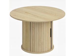 Table basse rond(e) coloris naturel - 80 cmx80 cm