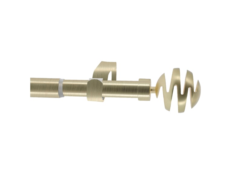  Kit tringle à rideaux extensible avec embouts spirales d19-16mm 120-210 cm  - Conforama B