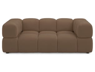 Selsey hollme - canapé - 190 cm - velours brun clair