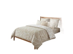 Parure de lit 220x240 cm coton pablo latte