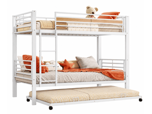 Lit superposé 90x200 cm   IKSETERA TRADING LTD coloris blanc