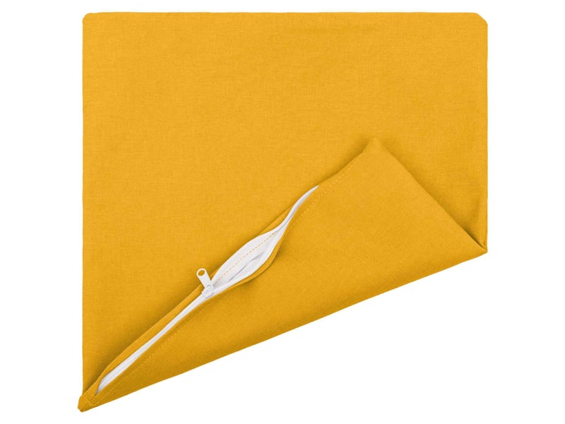  Lot de 12 coussins avec oreiller, coussins décoratifs heerlen jaune clair tissu cf50097  - Conforama C