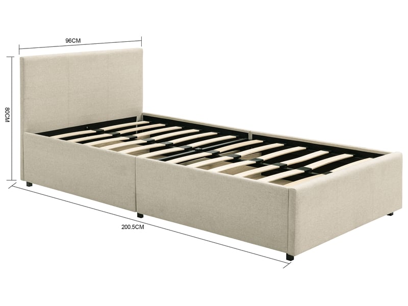 Lit avec rangement 90x190 cm  - Conforama I