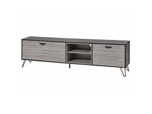 Meuble tv coloris gris 180 cm <strong>ALTOBUY</strong> <strong>BROOKLYN</strong>
