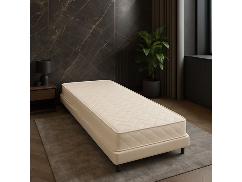 Lot de 2 matelas souple avec face de contact latex 80x190 x 15 cm - 5 zones de confort - noyau poli lattex hr dernire gnration...  - Conforama B
