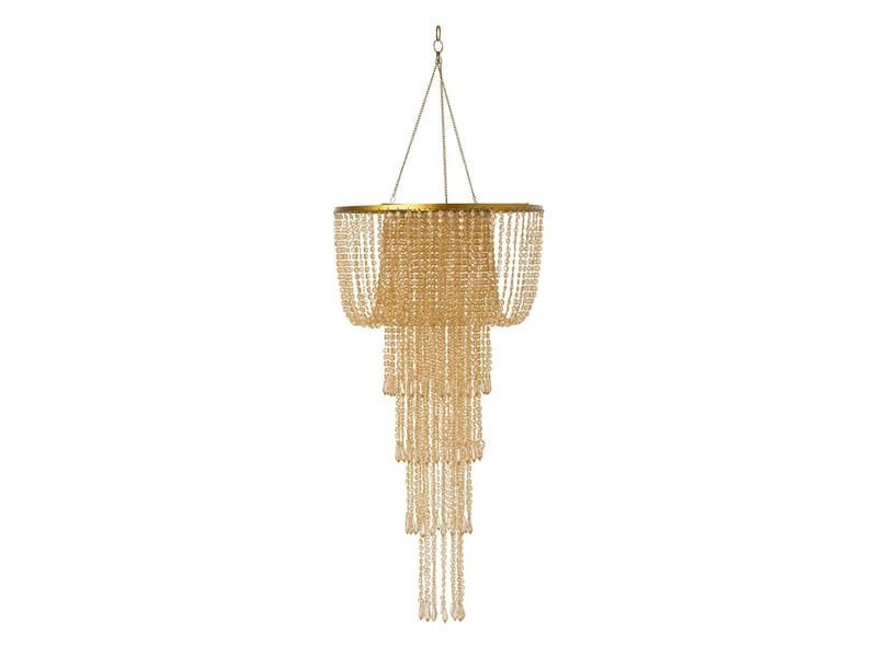  Abat-jour suspension perles sigrid 80cm doré  - Conforama A
