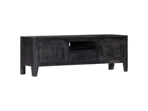 Meuble tv coloris noir 118 cm <strong></strong>  <strong></strong>