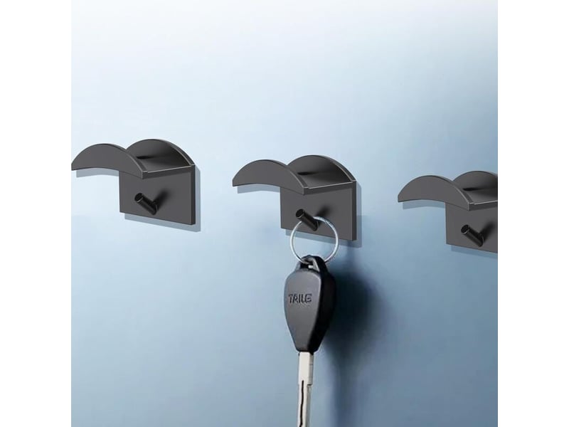Enowelir distributeur mural déroulant pour papier essuie-tout, film alimentaire et papier aluminium, support de rouleau de cuisine argenté - Conforama B