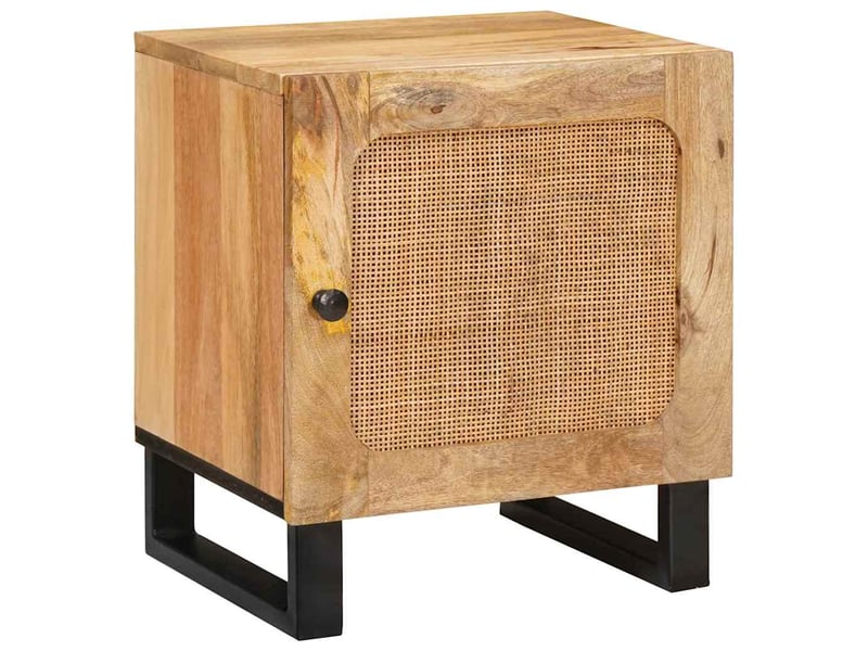  Table de chevet, table de nuit naturel 40 x 33 x 46 cm  - Conforama B