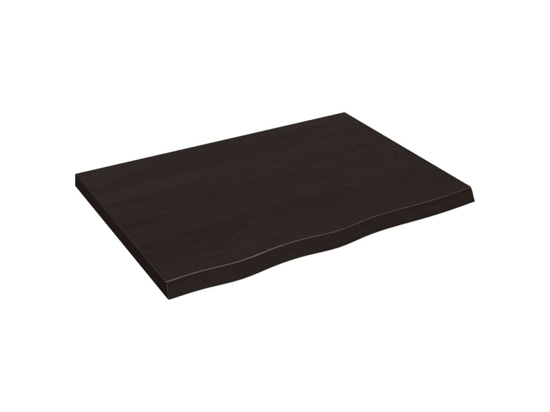  Comptoir de salle de bain, plan de travail marron foncé bois massif traité cf65864  - Conforama A