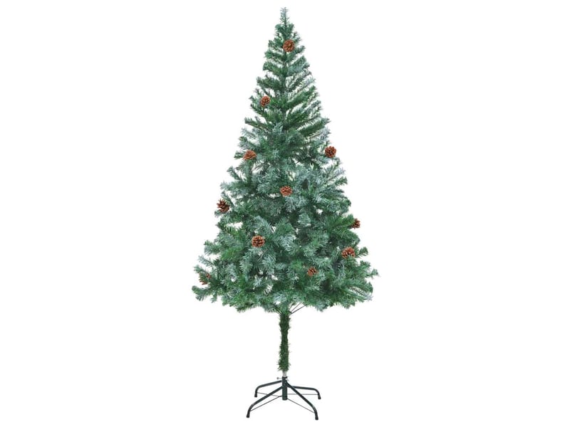  Sapin de noël artificiel, arbre de noël avec 300 led vert 180 cm pvc et acier shl5210  - Conforama E