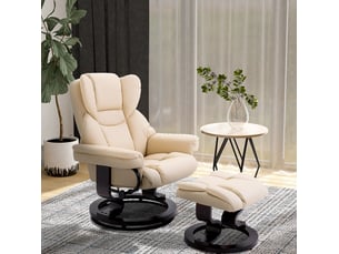Pouf / repose pied WISHDOR blanc