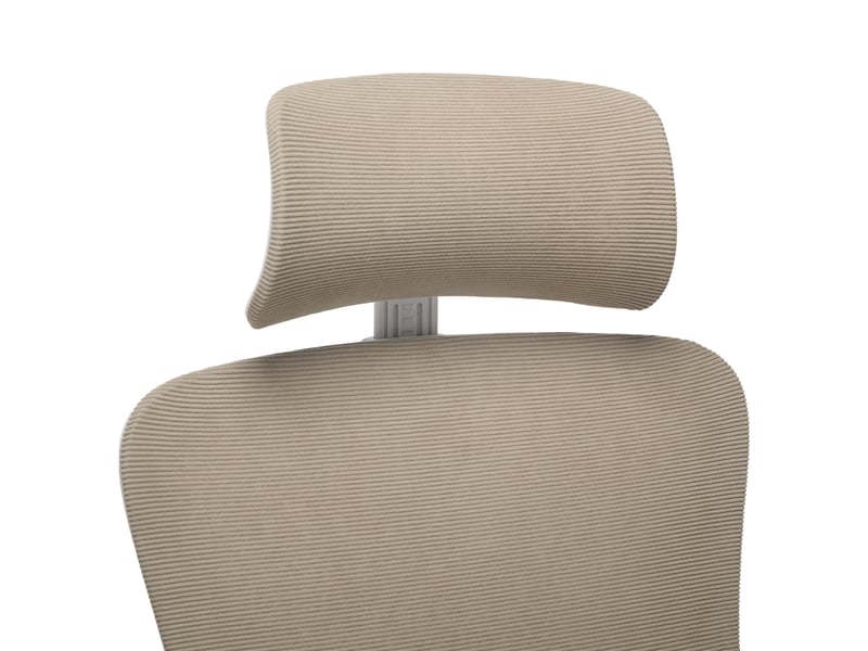  Chaise de bureau réglable avec soutien lombaire - lpospi - accoudoirs relevables, maille kaki 58 × 28,5 × 58 cm  - Conforama E