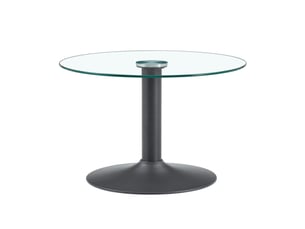 Table basse rond(e) coloris noir   - 70 cmx70 cm