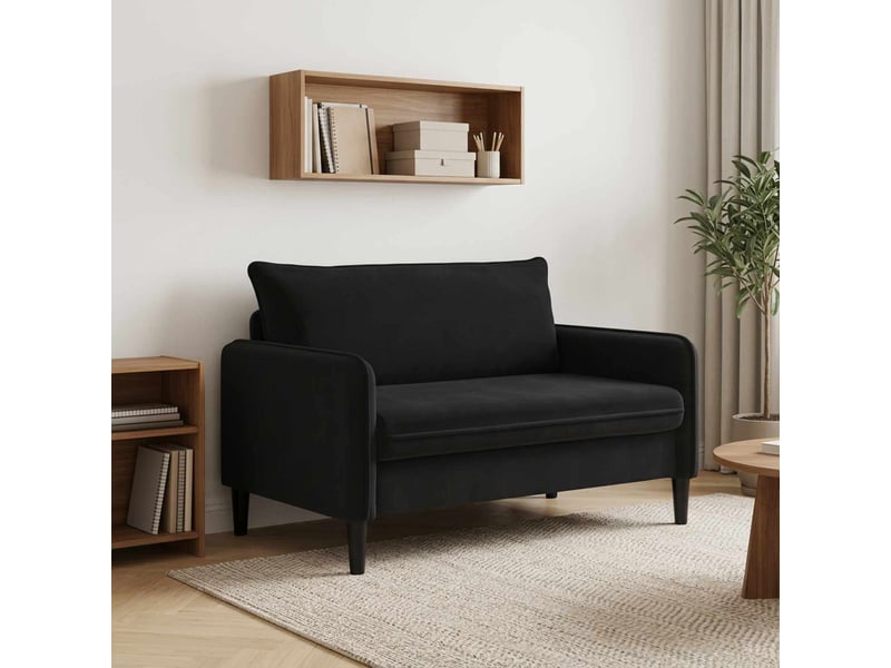  Vidaxl fauteuil xxl noir velours  - Conforama B