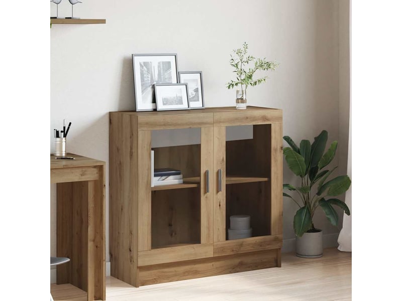  Bibliothèque chêne artisanal 82,5x30,5x80 cm bois d'ingénierie shl9049  - Conforama C