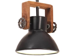 Lampe suspendue, suspension luminaire industrielle 25 w noir rond 19 cm e27