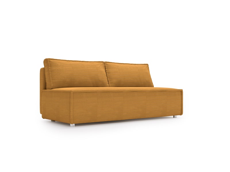  Canapé luna avec fonction couchage, couleur moutarde  - Conforama C