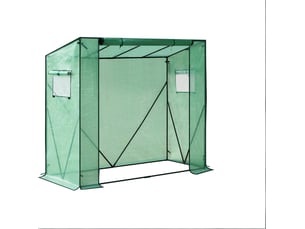 Serre de jardin 200x77x169 cm démontable métal verte