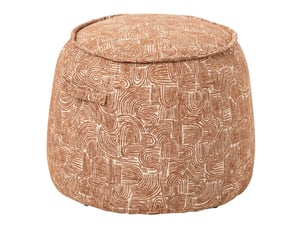 Pouf / repose pied PARIS PRIX orange