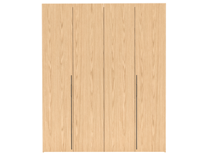 Armoire 2 porte(s) 3 tiroir(s) <strong>SELSEY</strong> <strong>Bari</strong> coloris bois clair largeur 200 cm