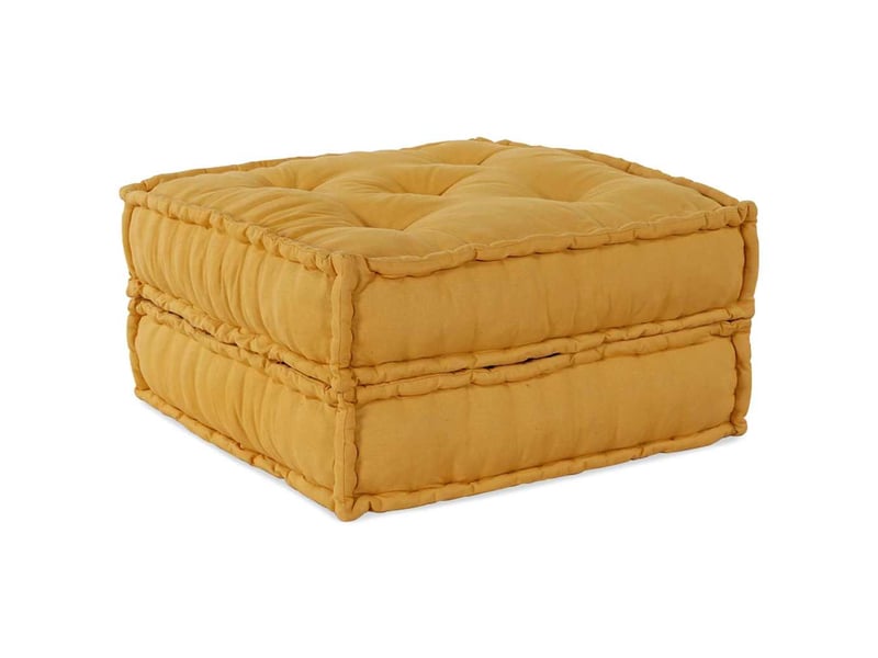  Unité de canapé modulaire 2 pc tissu jaune 140 x 70 x 36 cm cf22977  - Conforama C