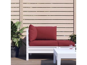 Lot de 3 coussins de palette, coussins de canapé rouge bordeaux tissu oxford cf59704