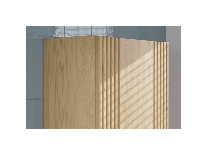  Ensemble de salle de bain kori : meuble sous vasque 120cm + vasque à encastrer + colonne de rangement  - Conforama E