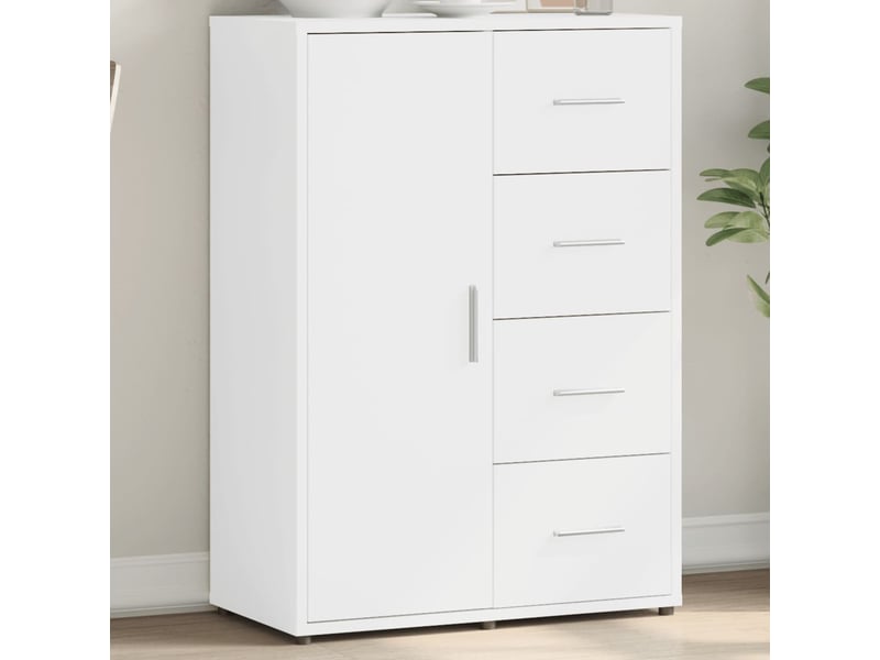  Buffet - bahut - meuble de rangement blanc 60x31x84 cm bois d'ingénierie  - Conforama B