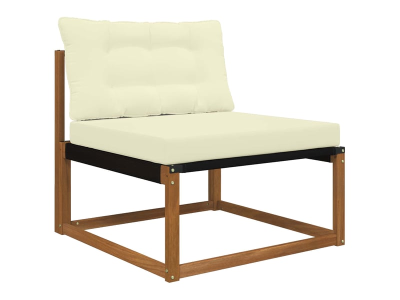 Coussin de canapé d'extérieur, coussin de chaise polyester crème 80 x 68,5 cm cf54078 - Conforama C