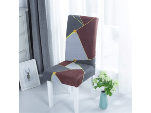 Housses de chaises de salle à manger, housses de chaises imprimées patchwork, housses de chaises élastiques lavables, décorations de mariage, style h, multicolore