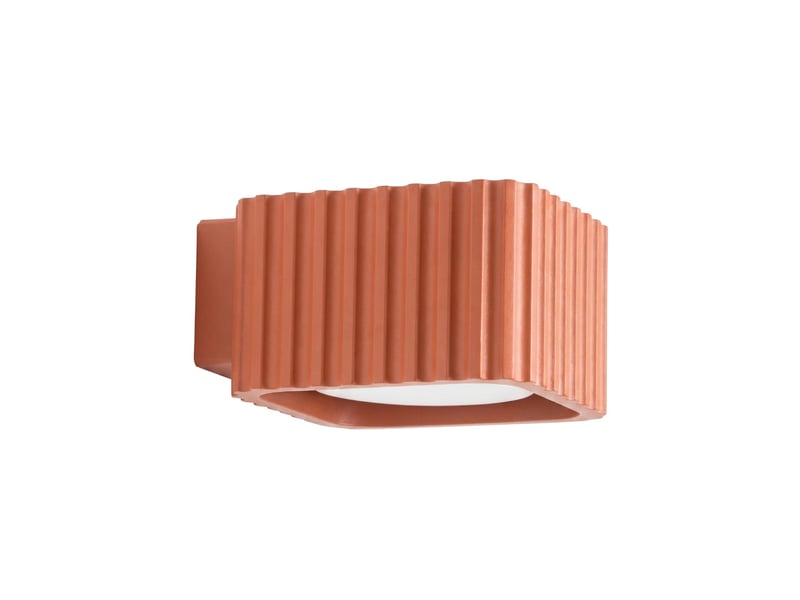 Applique riff ocre rouge gx53 aluminium moderne 6x10x12cm SL.3059 - Conforama A