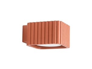 Applique riff ocre rouge gx53 aluminium moderne 6x10x12cm