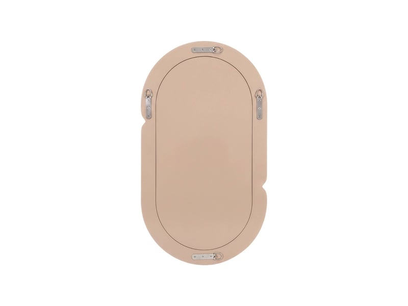  Miroir ovale finition glossy 70cm rose - adia  - Conforama B