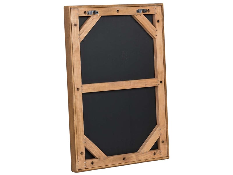  Tableau artisanal en bois recyclé relief noir et blanc 42x4x62 cm h  - Conforama D