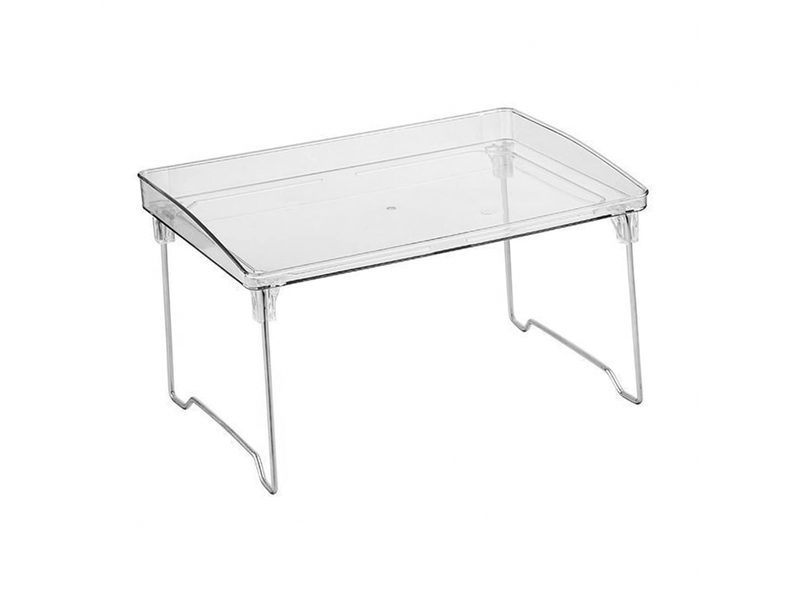  Organiseur transparent empilable en plastique transparent pour le rangement des fournitures de cuisine et de maquillage  - Conforama A