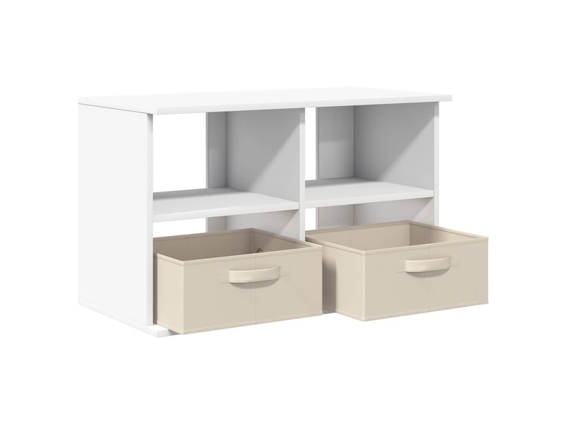  Support de télévision avec tiroir blanc 79x40x48 cm  - Conforama E