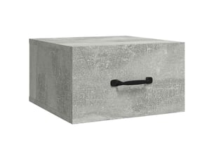 Table de chevet - cabinet de chevet - table de nuit murale gris béton 35x35x20 cm