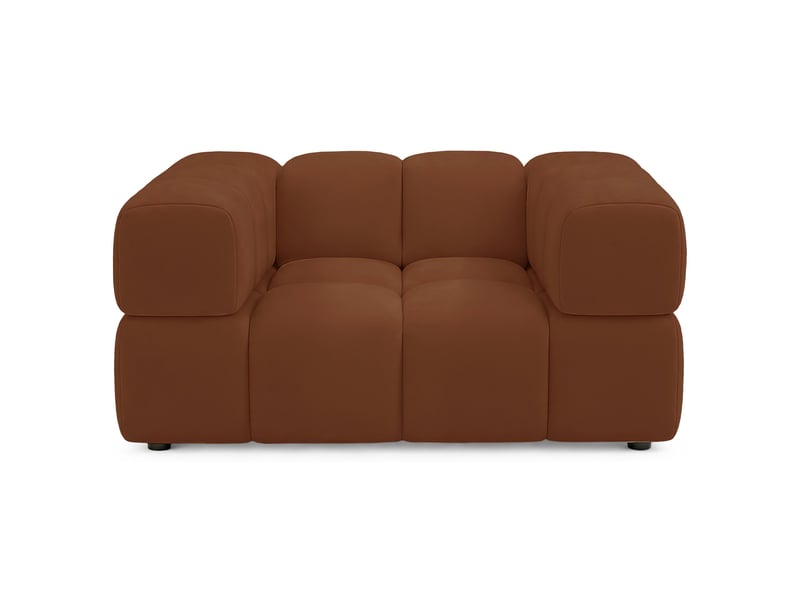 Selsey hollme - fauteuil coque - 150 cm - velours cuivre Hollme - Conforama D