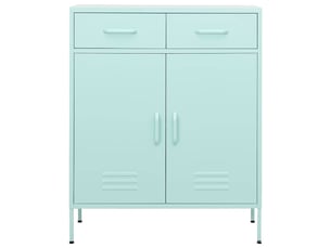 Armoire de rangement, rangement bureau vert menthe 80x35x101,5 cm acier shl7634
